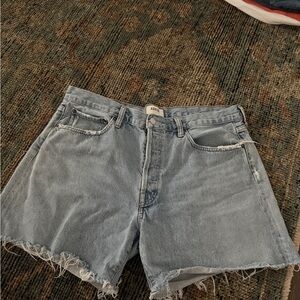 AGOLDE Denim Shorts Size 32 light wash
